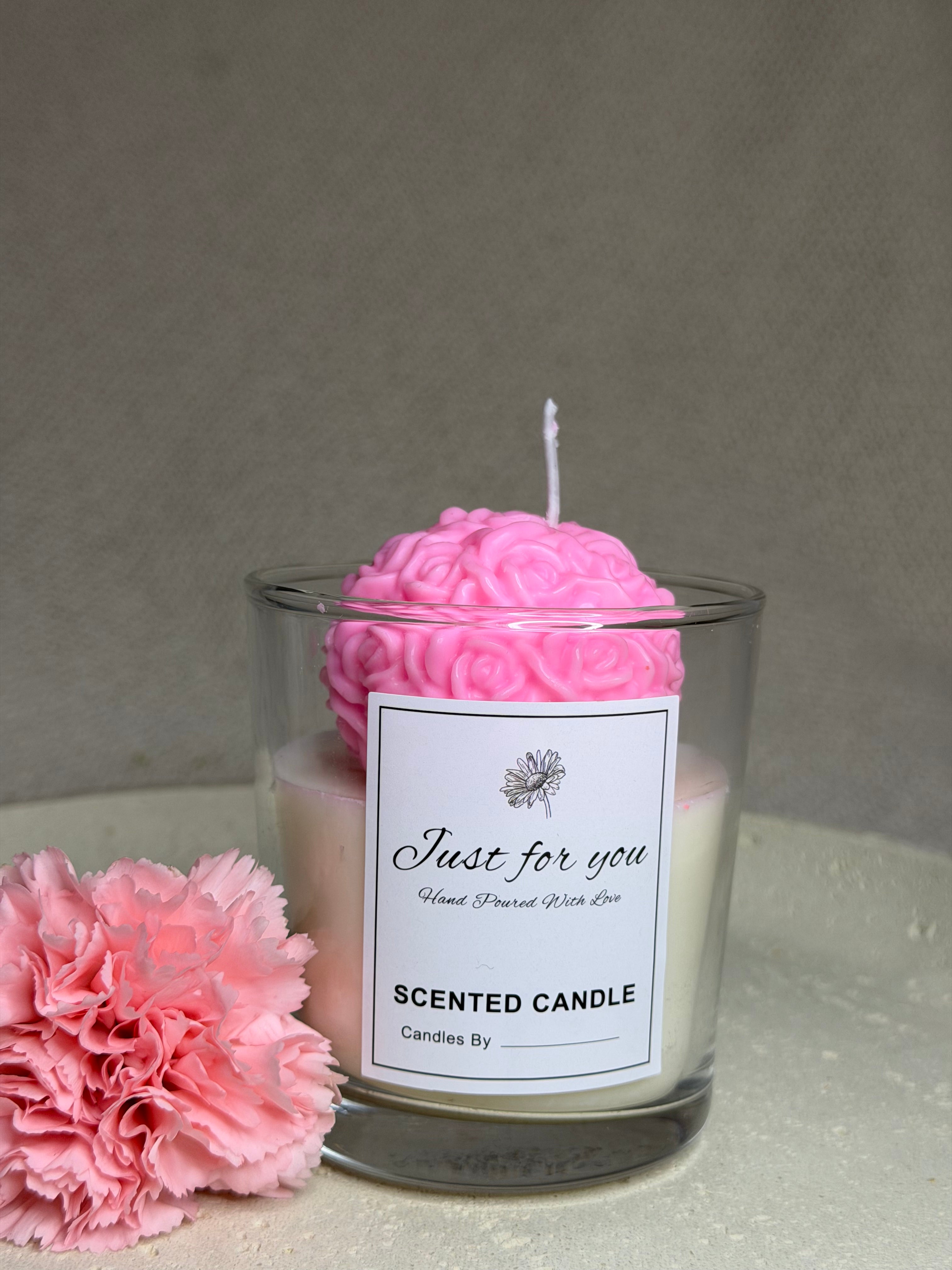 🌷 Rose Bouquet Candle