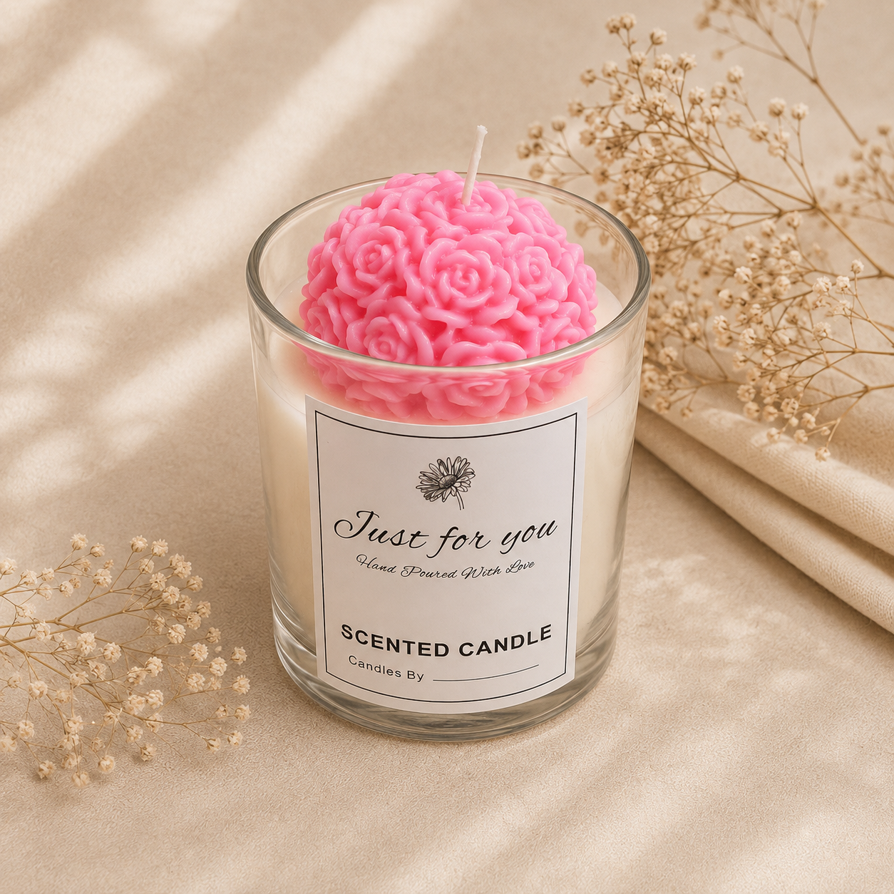 🌷 Rose Bouquet Candle